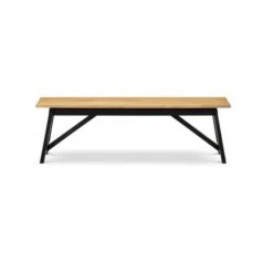 Julian Bowen Hockley Dining Bench Oak 2 Julian Bowen Hockley Dining Bench Oak -Harmony Furniture Store 30794267 alt02