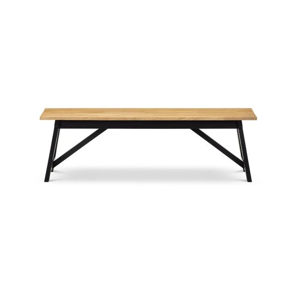 Julian Bowen Hockley Dining Bench Oak Julian Bowen Hockley Dining Bench Oak -Harmony Furniture Store 30794267 alt02