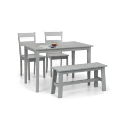 Julian Bowen Kobe Compact Rectangular Dining Table Grey -Harmony Furniture Store 30794284 alt02