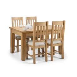 Julian Bowen Astoria Extendable Dining Table Light Oak -Harmony Furniture Store 30794571 alt04