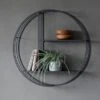 Cedar & Sage Marlo Round Metal Wall Storage Unit