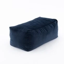 Dunelm Eliza Rectangular Pouffe Luxe Navy -Harmony Furniture Store 30799691 alt02