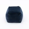 Dunelm Eliza Rectangular Pouffe Luxe Navy