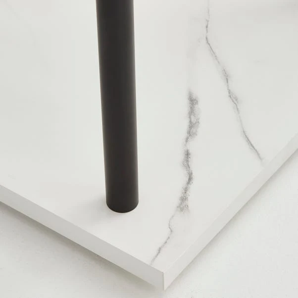 Dunelm Aiko Console Table with 2 LED Lights Black and Faux Marble Dunelm Aiko Console Table With 2 LED Lights Black And Faux Marble -Harmony Furniture Store 30802419 alt03