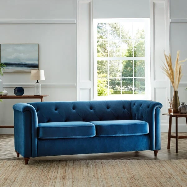 Dunelm Chesterfield Opulent Velvet 3 Seater Sofa Dunelm Chesterfield Opulent Velvet 3 Seater Sofa -Harmony Furniture Store 30807993 alt01