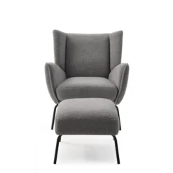 Kyoto Hana Sherpa Chair With Footstool -Harmony Furniture Store 30808439 alt03