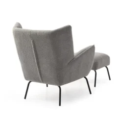 Kyoto Hana Sherpa Chair With Footstool -Harmony Furniture Store 30808439 alt04