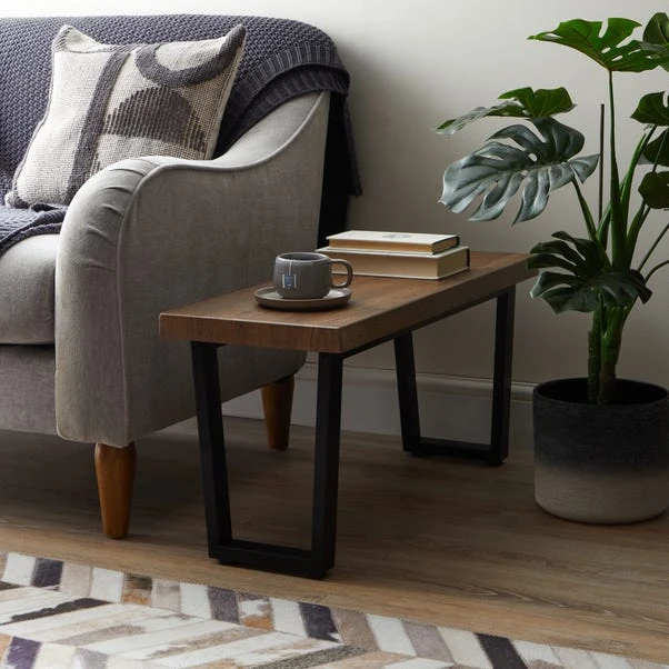 Dunelm Freddie Rustic Wood Long Side Table Dunelm Freddie Rustic Wood Long Side Table -Harmony Furniture Store 30809246