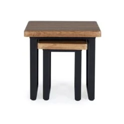 Dunelm Freddie Rustic Wood Effect Nest Of Tables 3 Dunelm Freddie Rustic Wood Effect Nest Of Tables -Harmony Furniture Store 30809247 alt03