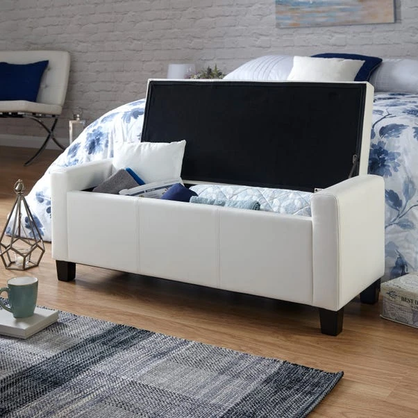 GFW Verona PU Leather Ottoman Bench White GFW Verona PU Leather Ottoman Bench White -Harmony Furniture Store 30811457 alt03