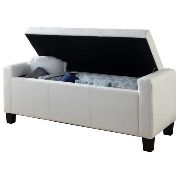 GFW Verona PU Leather Ottoman Bench White GFW Verona PU Leather Ottoman Bench White -Harmony Furniture Store 30811457 alt04
