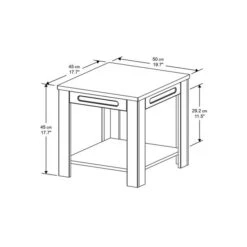 AVF White Sands Side Table 3 AVF White Sands Side Table -Harmony Furniture Store 30812457 alt03