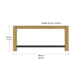 AVF Affinity Real Curved Wood Coffee Table FT100AFFO -Harmony Furniture Store 30812462 alt03