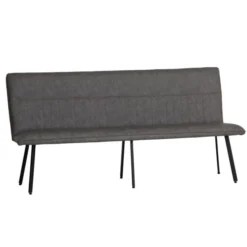 Kettle Arthur 4 Seater Modular Dining Bench Grey Faux Leather -Harmony Furniture Store 30815042 alt03