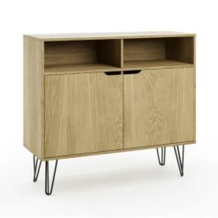 Dunelm Bella 2 Door Sideboard Oak Effect 5 Dunelm Bella 2 Door Sideboard Oak Effect -Harmony Furniture Store 30817125 alt05