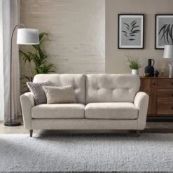 Dunelm Sven Chunky Chenille 3 Seater Sofa