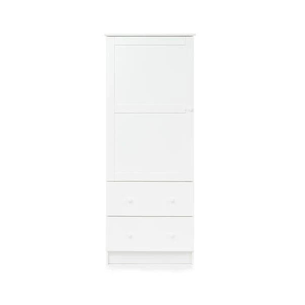 Obaby Single 2 Drawer Wardrobe, White Obaby Single 2 Drawer Wardrobe, White -Harmony Furniture Store 30820975
