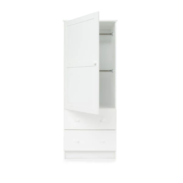 Obaby Single 2 Drawer Wardrobe, White Obaby Single 2 Drawer Wardrobe, White -Harmony Furniture Store 30820975 alt01