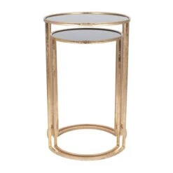 Pacific Lifestyle Pacific Veneziano Set Of 2 Nest Of Tables, Iron & Glass -Harmony Furniture Store 30821749 alt03