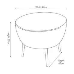 Pacific Lifestyle Pacific Donato Leather Footstool -Harmony Furniture Store 30821797 alt06